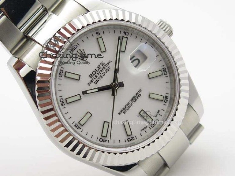 Datejust II White Dial On SS Bracelet 40MM A Affordable 3996