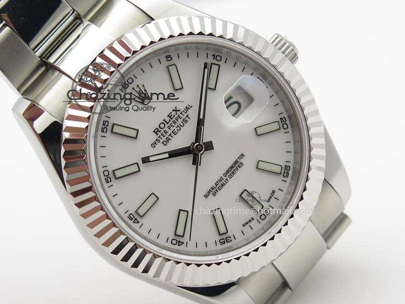 Datejust II White Dial On SS Bracelet 40MM A Affordable 3996