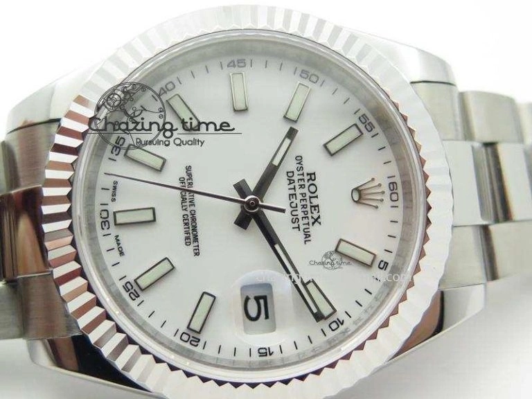 Datejust II White Dial On SS Bracelet 40MM A Affordable 3996
