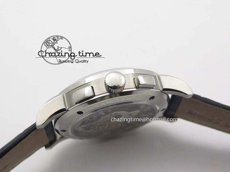 Tailored Datograph Flyback SS Black Dial On Black Leather Strap 4198