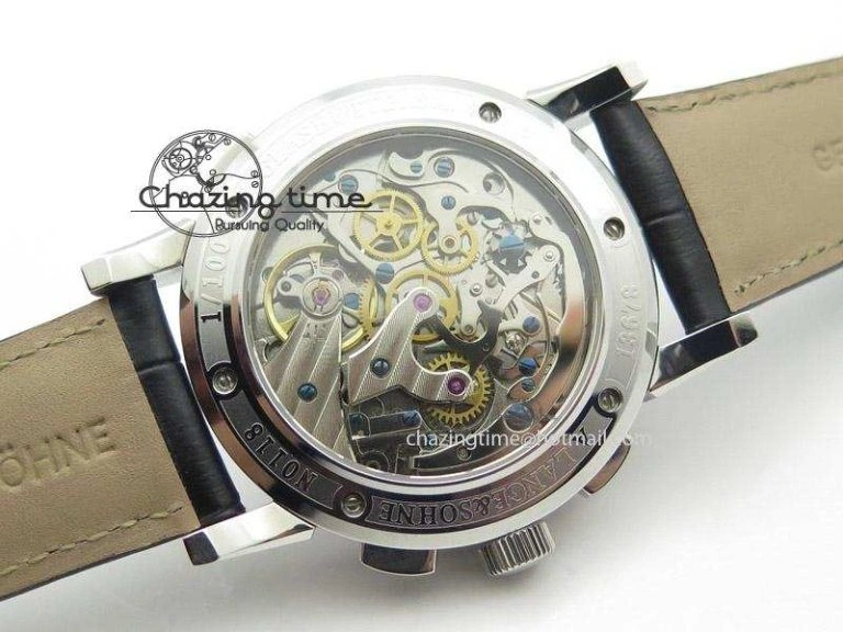 Tailored Datograph Flyback SS Black Dial On Black Leather Strap 4198
