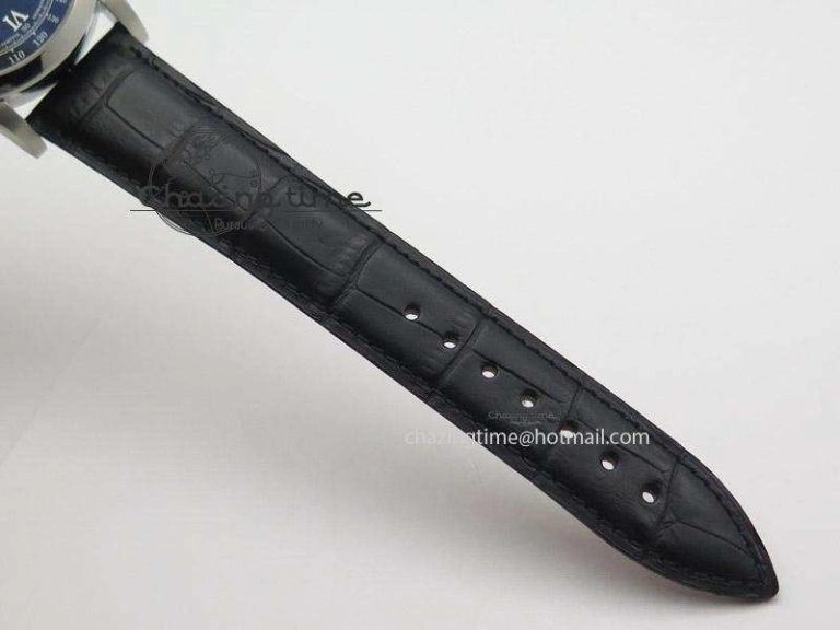 Tailored Datograph Flyback SS Black Dial On Black Leather Strap 4198