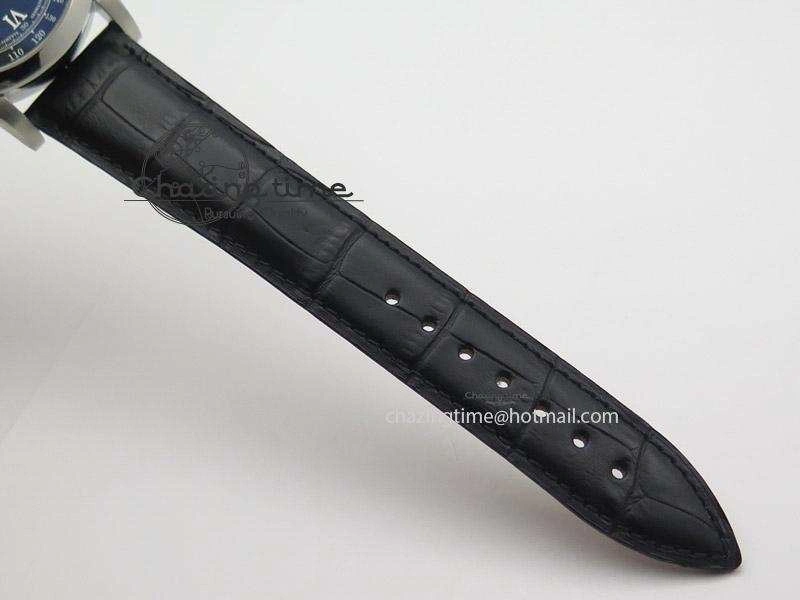 Tailored Datograph Flyback SS Black Dial On Black Leather Strap 4198