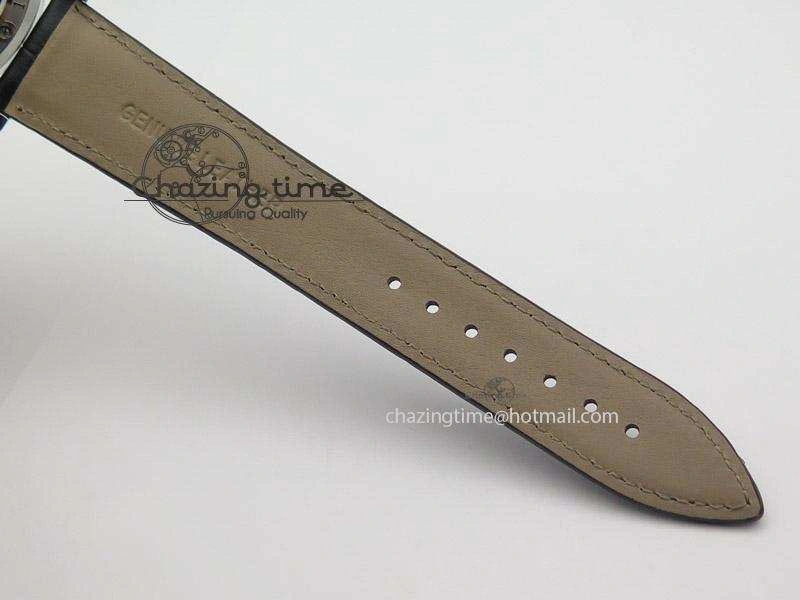 Tailored Datograph Flyback SS Black Dial On Black Leather Strap 4198
