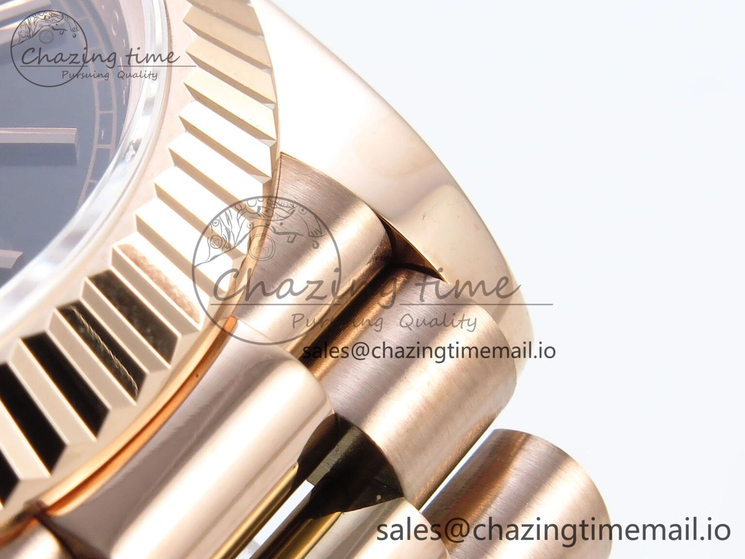Trendsetting Day Date 128235 36mm RG KF 1:1 Best Edition Brown Roman Dial On President Bracelet A2836 (Gain Weight) 647