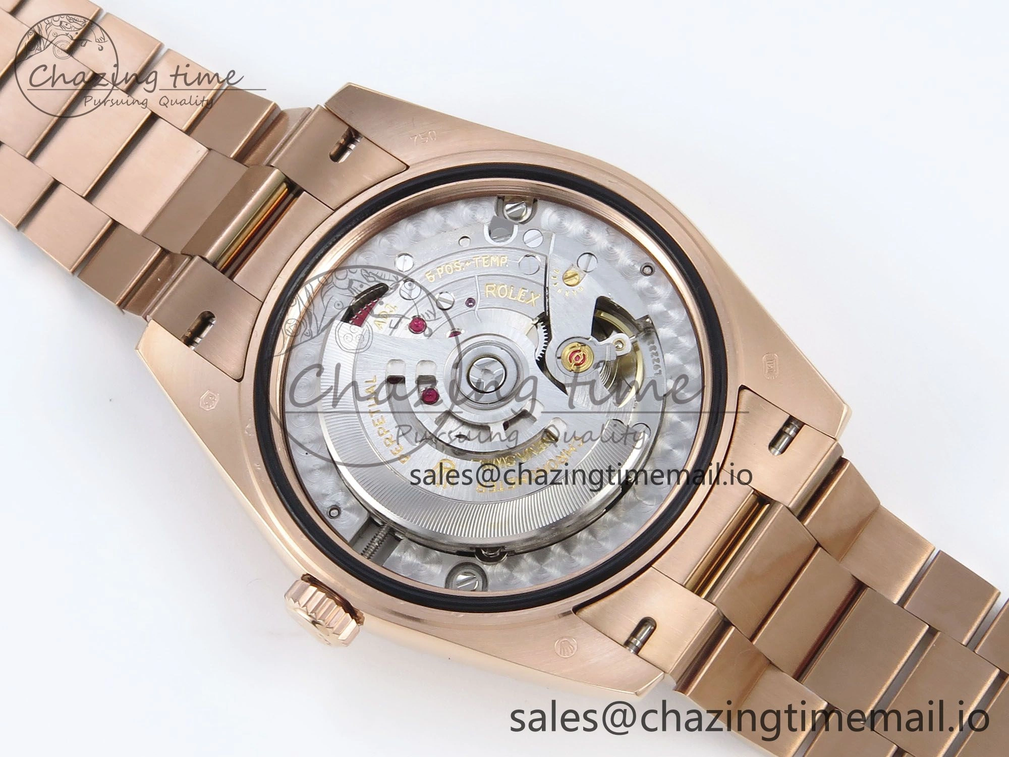 Trendsetting Day Date 128235 36mm RG KF 1:1 Best Edition Brown Roman Dial On President Bracelet A2836 (Gain Weight) 647