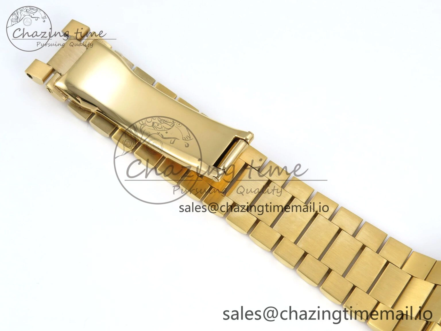 Trendy Day Date 128238 36mm YG KF 1:1 Best Edition Black Dial Stick Marker On President Bracelet A2836 (Gain Weight) 648