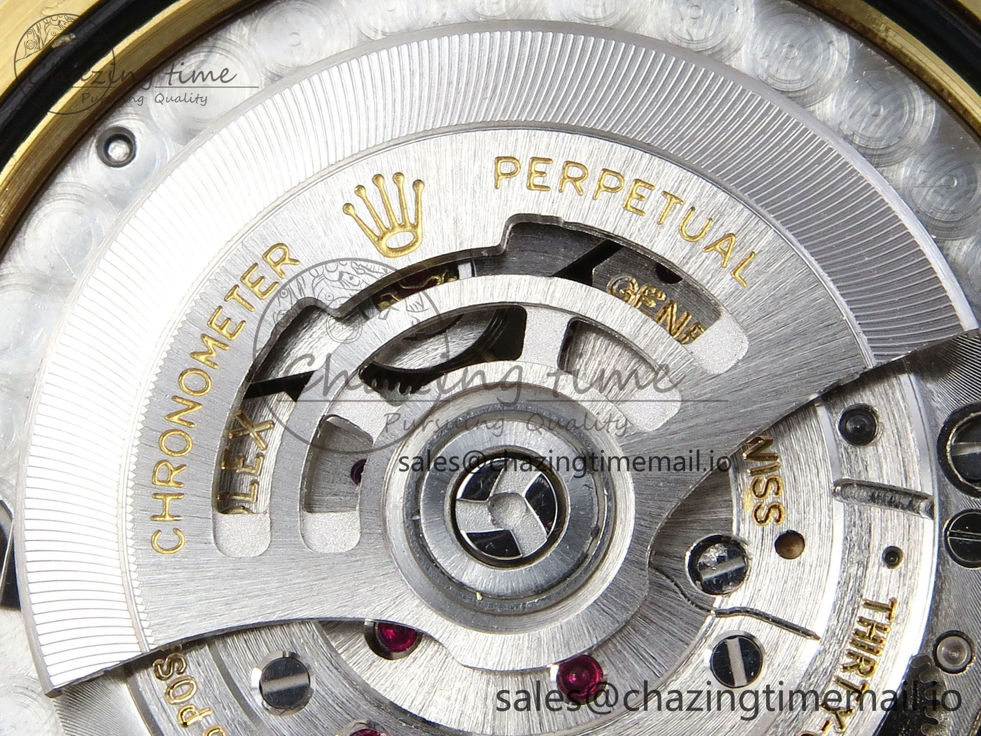 EasyCare Day Date 128238 36mm YG KF 1:1 Best Edition Gold Dial Stick Marker On President Bracelet A2836 (Gain Weight) 653