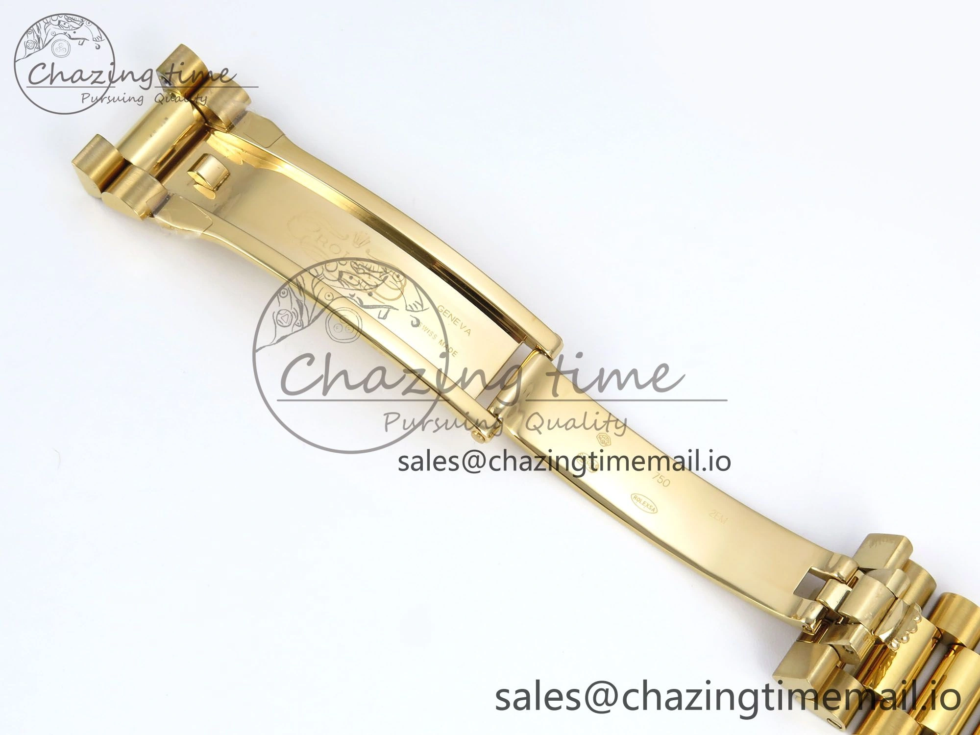EasyCare Day Date 128238 36mm YG KF 1:1 Best Edition Gold Dial Stick Marker On President Bracelet A2836 (Gain Weight) 653