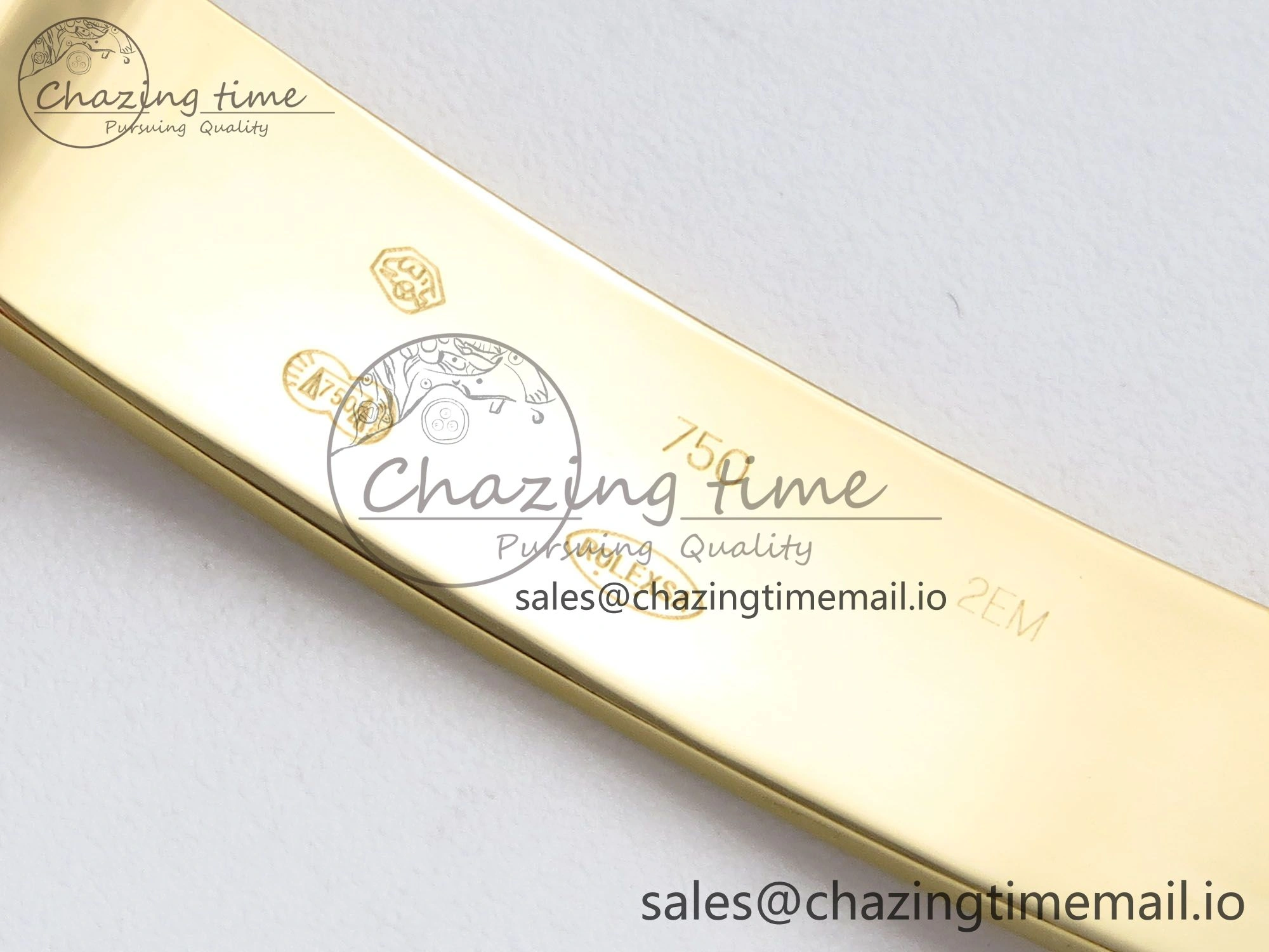 EasyCare Day Date 128238 36mm YG KF 1:1 Best Edition Gold Dial Stick Marker On President Bracelet A2836 (Gain Weight) 653