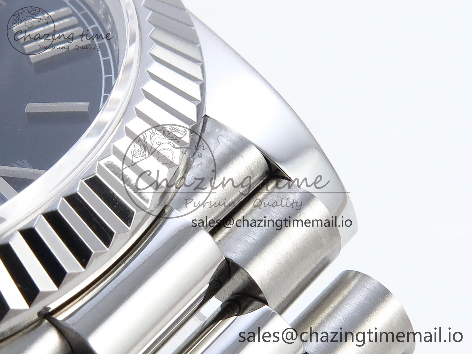 Day Date 128239 36mm SS KF 1:1 Best Edition Blue Roman Dial On President Bracelet A2836 (Gain Weight) SmartChoice 642