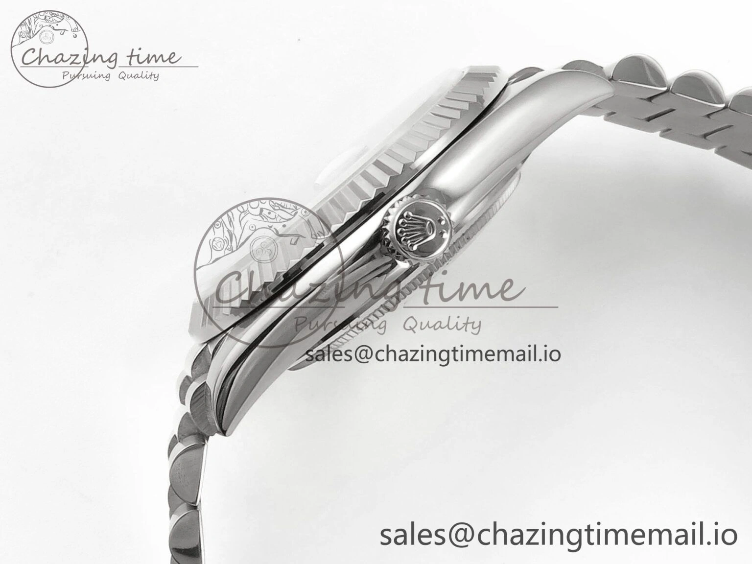 Efficient Day Date 128239 36mm SS KF 1:1 Best Edition Gray Dial Stick Marker On President Bracelet A2836 (Gain Weight) 643