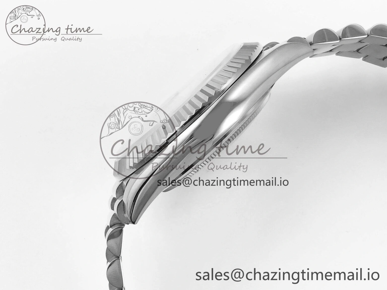 Efficient Day Date 128239 36mm SS KF 1:1 Best Edition Gray Dial Stick Marker On President Bracelet A2836 (Gain Weight) 643