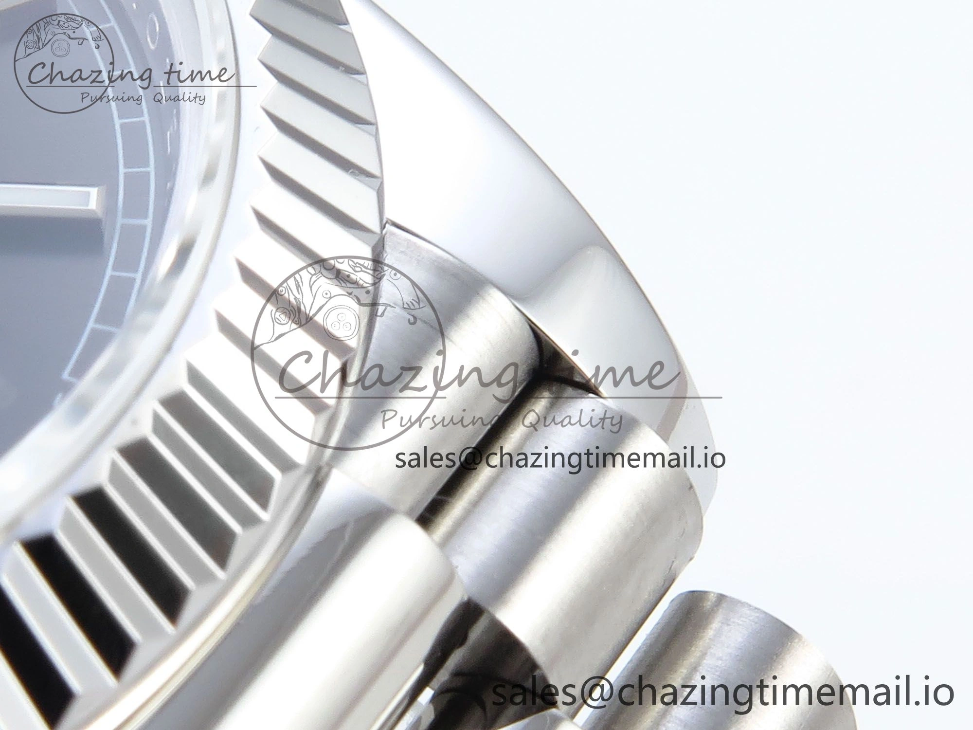 Efficient Day Date 128239 36mm SS KF 1:1 Best Edition Gray Dial Stick Marker On President Bracelet A2836 (Gain Weight) 643