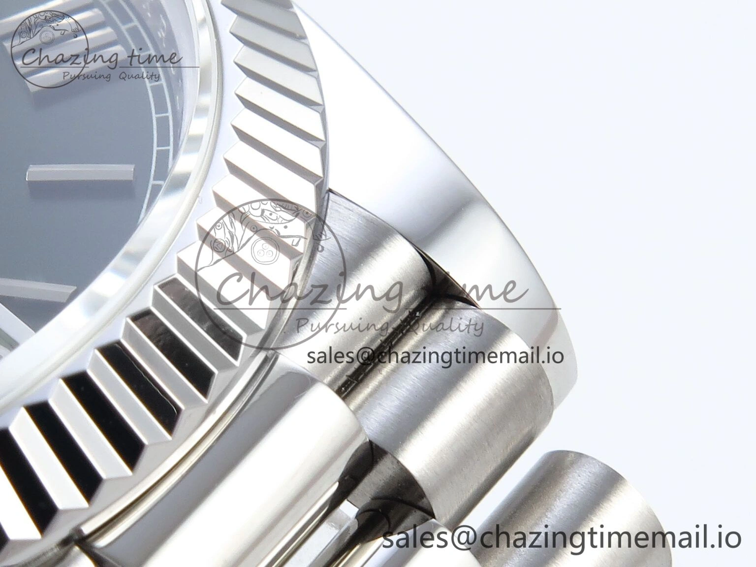 Day Date 128239 36mm SS KF 1:1 Best Edition Green Roman Dial On President Bracelet A2836 (Gain Weight) QuickDry 641