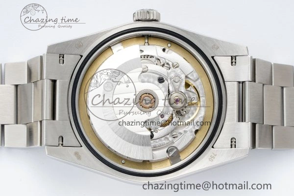 Minimalist Day Date 36 JDF 1:1 Best Edition 904L Steel Ice Blue Dial Roman Markers on Bracelet A 2199