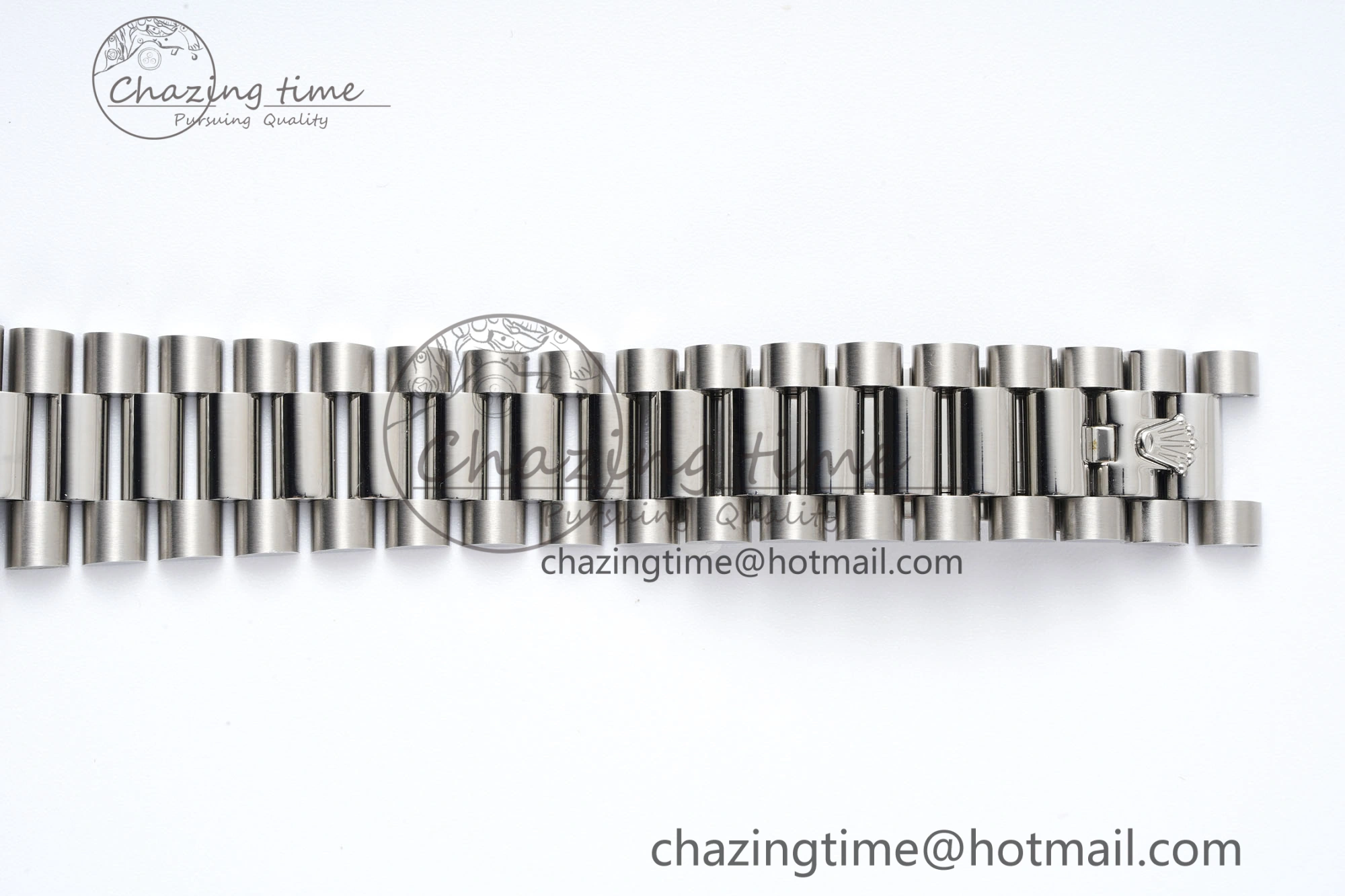 Minimalist Day Date 36 JDF 1:1 Best Edition 904L Steel Ice Blue Dial Roman Markers on Bracelet A 2199