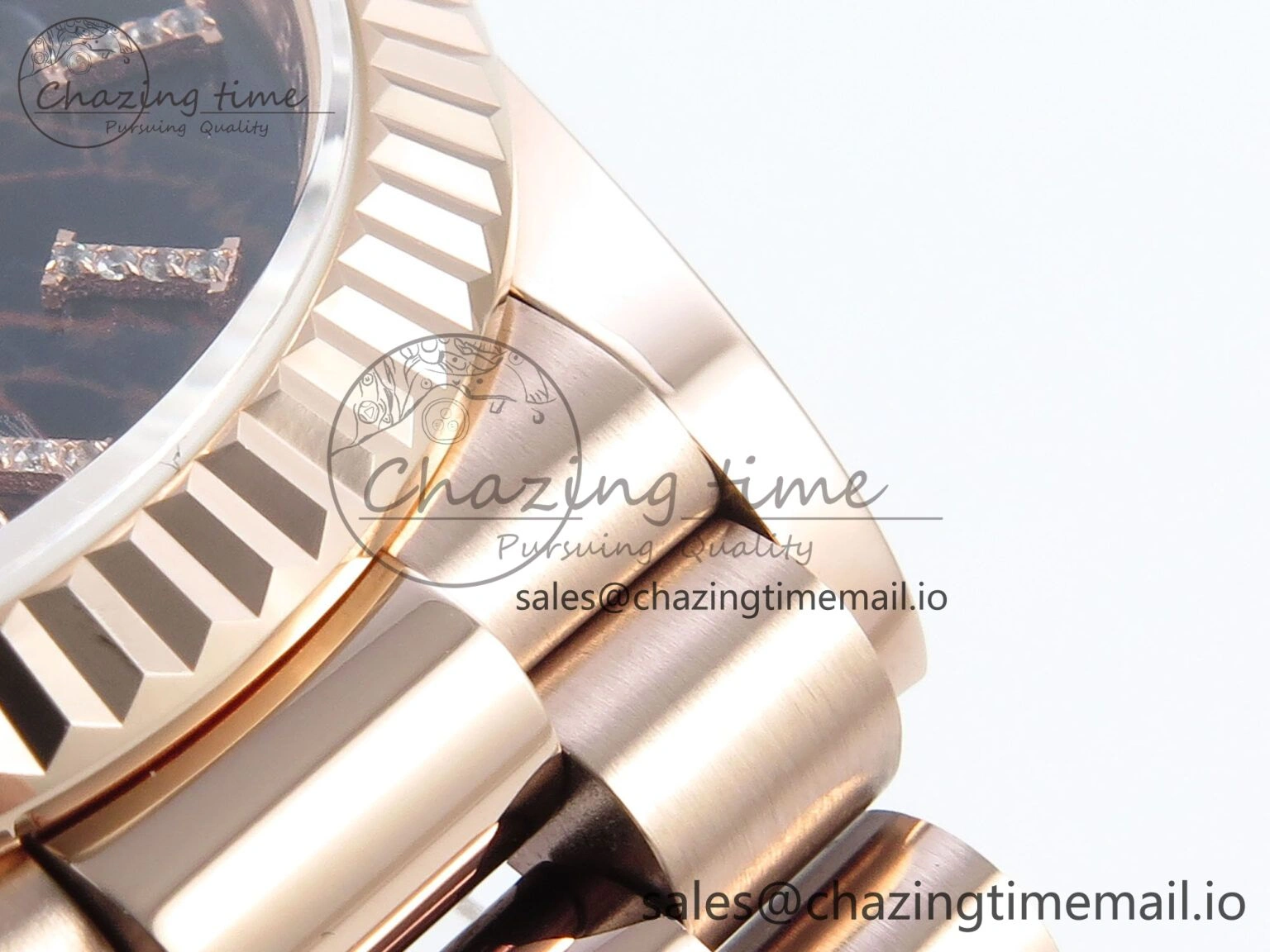 Fashionable Day Date 36 RG 128235 KF 1:1 Best Edition Eisenkiesel Dial on President Bracelet A2836 (Gain Weight) 502