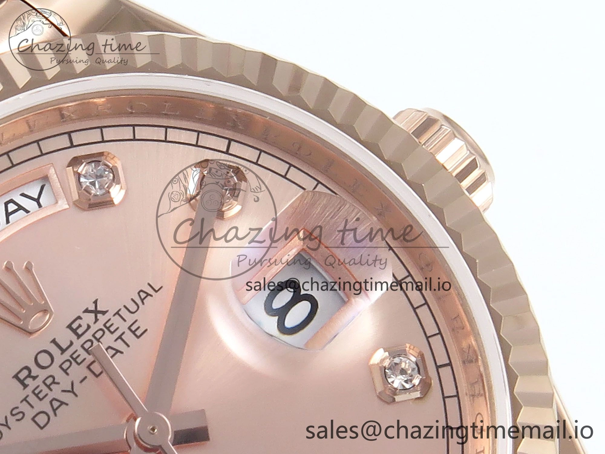 Day Date 36 RG 128235 KF 1:1 Best Edition RG Dial on President Bracelet A2836 (Gain Weight) TravelReady 501