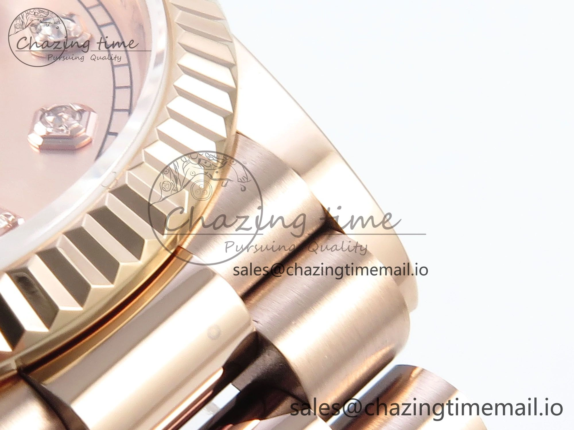 Day Date 36 RG 128235 KF 1:1 Best Edition RG Dial on President Bracelet A2836 (Gain Weight) TravelReady 501