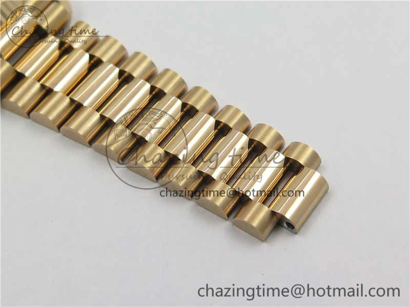 Upgraded Day-Date 36 RG 128239 Bp Maker Best Edition Brown Dial Crystral Markers on RG President Bracelet 3131