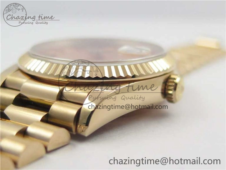 Trendy Day-Date 36 RG 128239 Bp Maker Best Edition Pink Dial on RG President Bracelet 3136