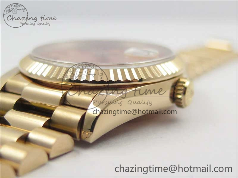 Trendy Day-Date 36 RG 128239 Bp Maker Best Edition Pink Dial on RG President Bracelet 3136