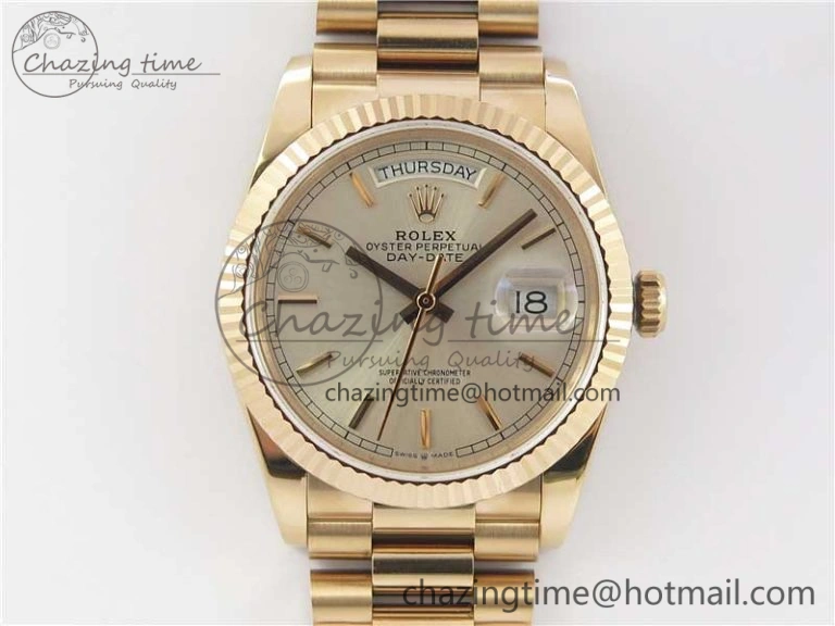 Day-Date 36 RG 128239 Bp Maker Best Edition Silver Dial on RG President Bracelet Fashionable 3132