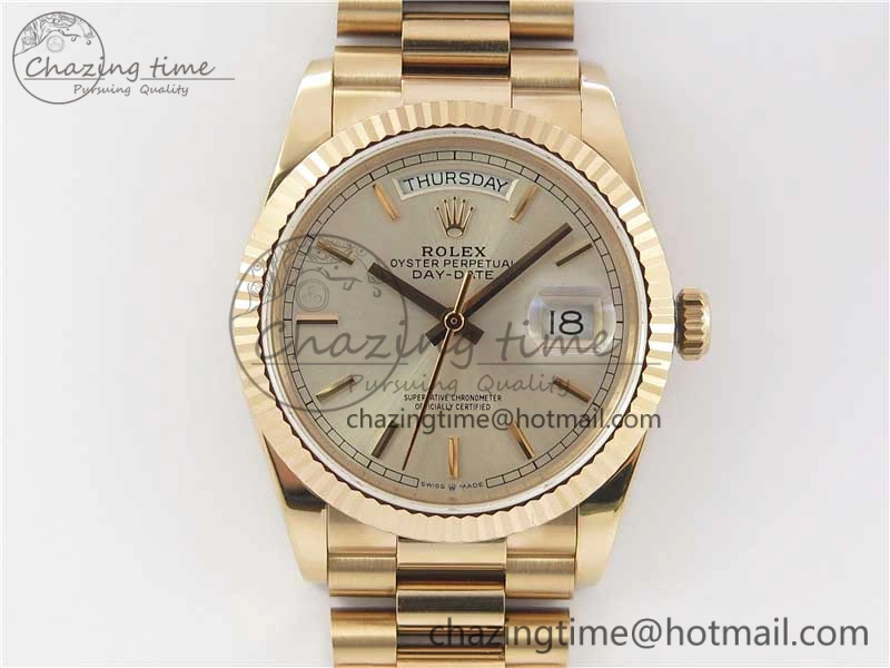 Day-Date 36 RG 128239 Bp Maker Best Edition Silver Dial on RG President Bracelet Fashionable 3132