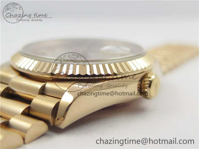 Day-Date 36 RG 128239 Bp Maker Best Edition Silver Dial on RG President Bracelet Fashionable 3132