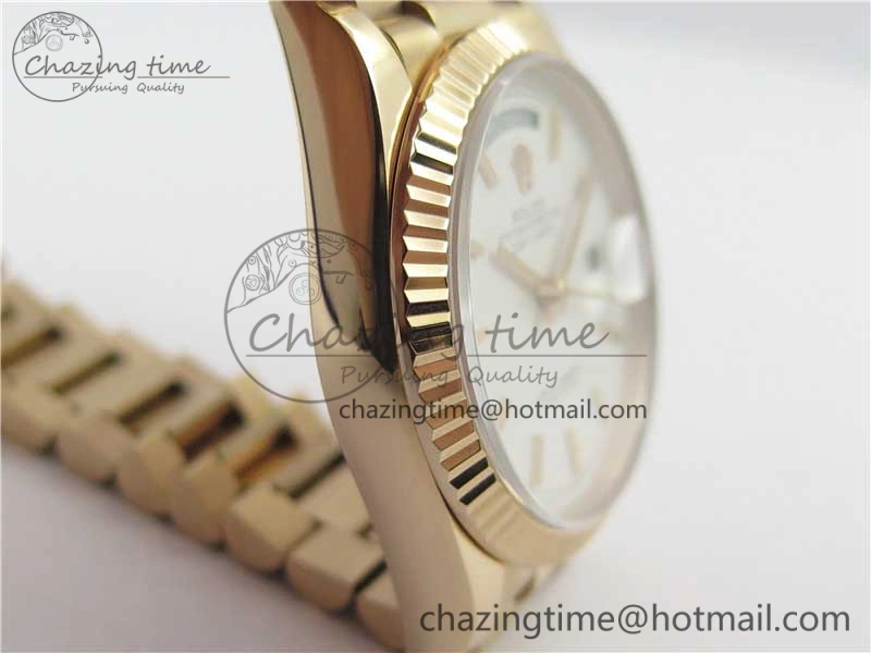 HighQuality Day-Date 36 RG 128239 Bp Maker Best Edition White Dial on RG President Bracelet 3139