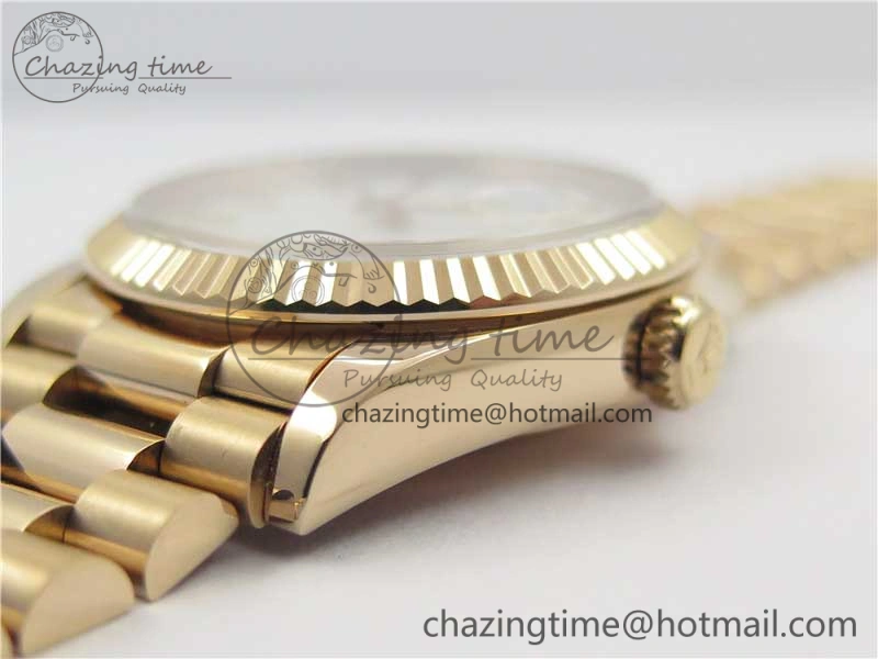 HighQuality Day-Date 36 RG 128239 Bp Maker Best Edition White Dial on RG President Bracelet 3139