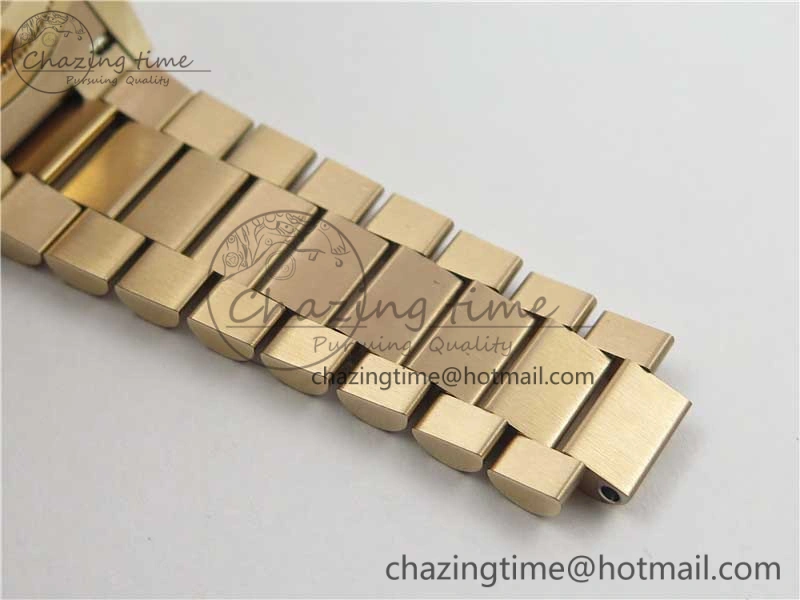 Vibrant Day-Date 36 RG 128239 Bp Maker Best Edition White MOP Dial Crystral Markers on RG President Bracelet 3138