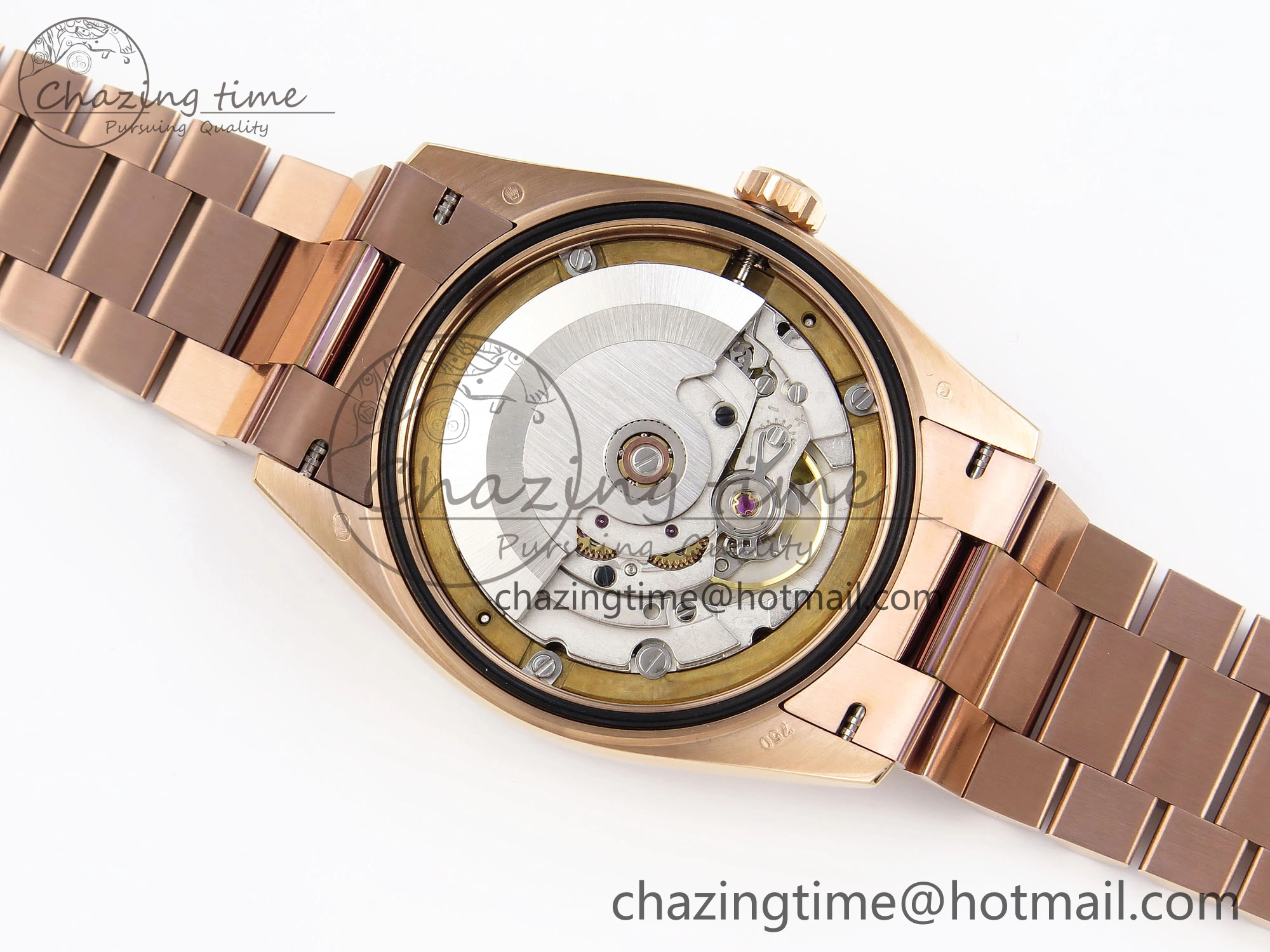 Day Date 36 RG RAF 1:1 Best Edition Green Stone Dial on RG Bracelet A Popular 1846