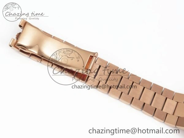 HighPerformance Day Date 36 RG TWSF Best Edition Blue Roman Diamonds Dial Diamonds Bezel on RG Bracelet A 1607