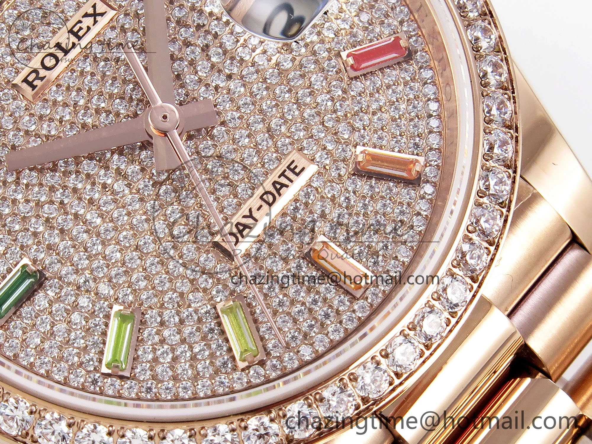 StreetReady Day Date 36 RG TWSF Best Edition Diamonds Dial Diamonds Bezel on RG Bracelet A 1606
