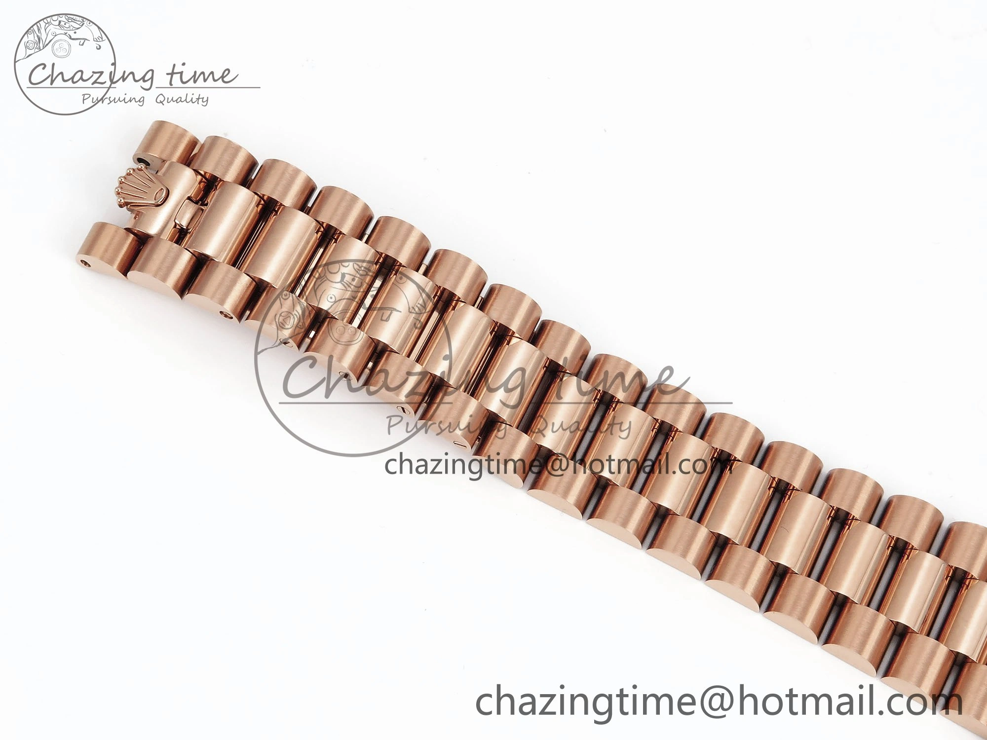 Durable Day Date 36 RG TWSF Best Edition Green Roman Diamonds Dial Diamonds Bezel on RG Bracelet A 1608