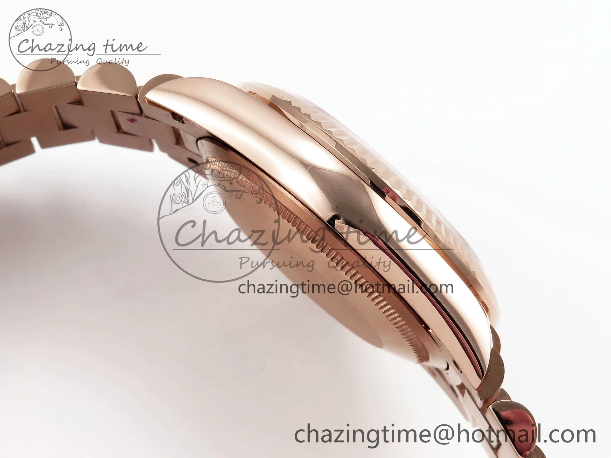 Day Date 36 RG TWSF Best Edition RG Diamonds Dial on RG Bracelet A Reliable 1611