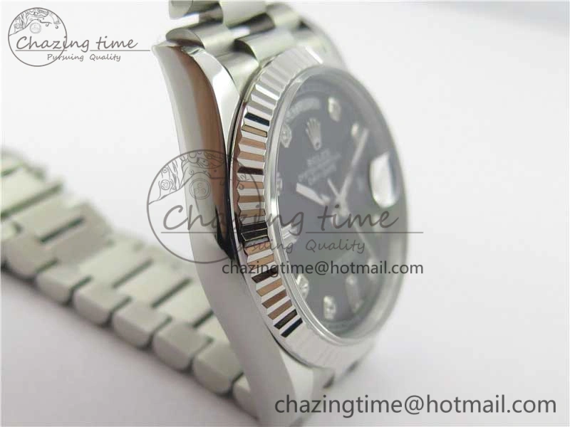 Day-Date 36 SS 128239 Bp Maker Best Edition Black Dial Crystral Markers on President Bracelet Timeless 10547