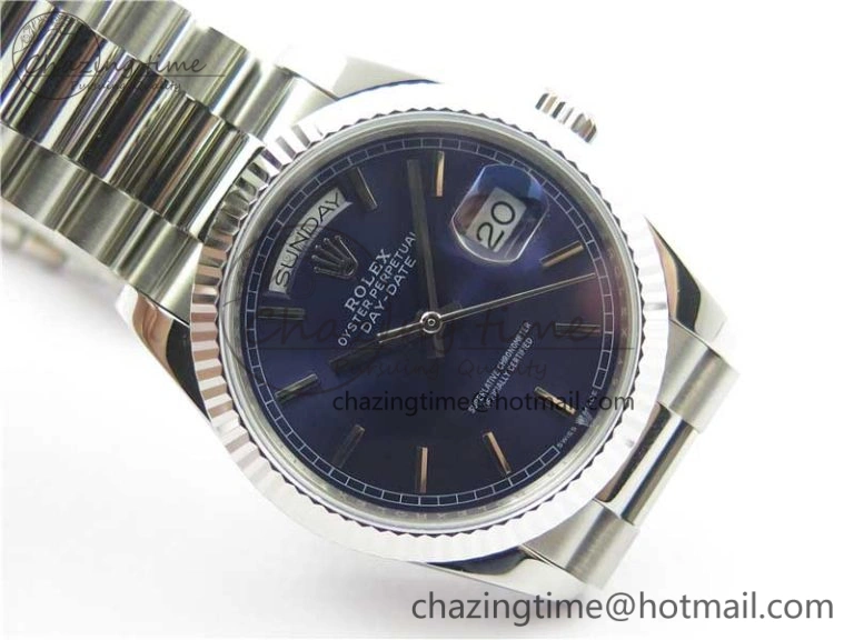 Practical Day-Date 36 SS 128239 Bp Maker Best Edition Blue Dial on President Bracelet 3148