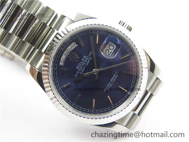 Practical Day-Date 36 SS 128239 Bp Maker Best Edition Blue Dial on President Bracelet 3148