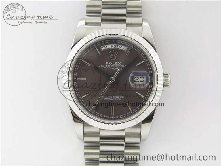 Lightweight Day-Date 36 SS 128239 Bp Maker Best Edition Brown Dial on President Bracelet 1839
