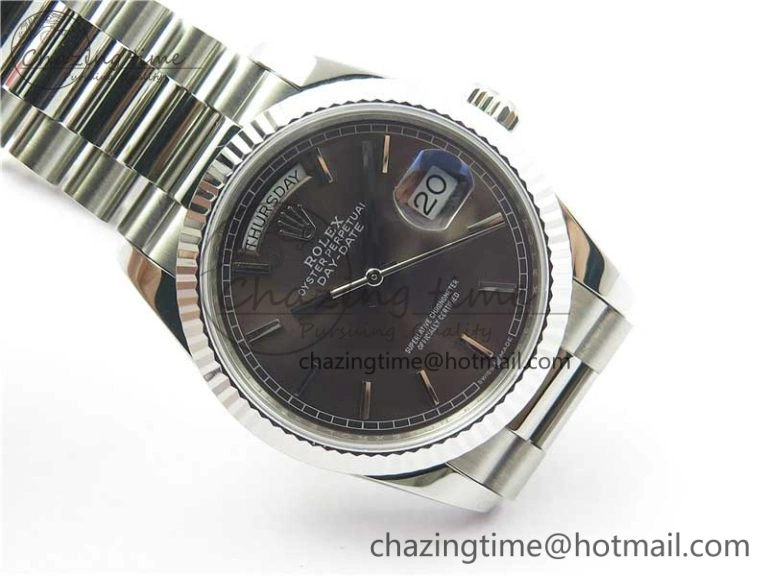 Lightweight Day-Date 36 SS 128239 Bp Maker Best Edition Brown Dial on President Bracelet 1839