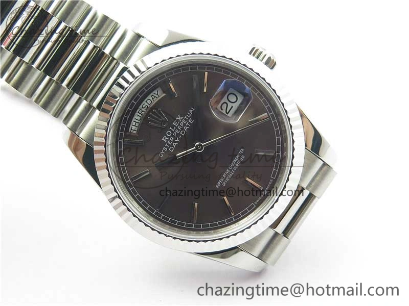 Lightweight Day-Date 36 SS 128239 Bp Maker Best Edition Brown Dial on President Bracelet 1839