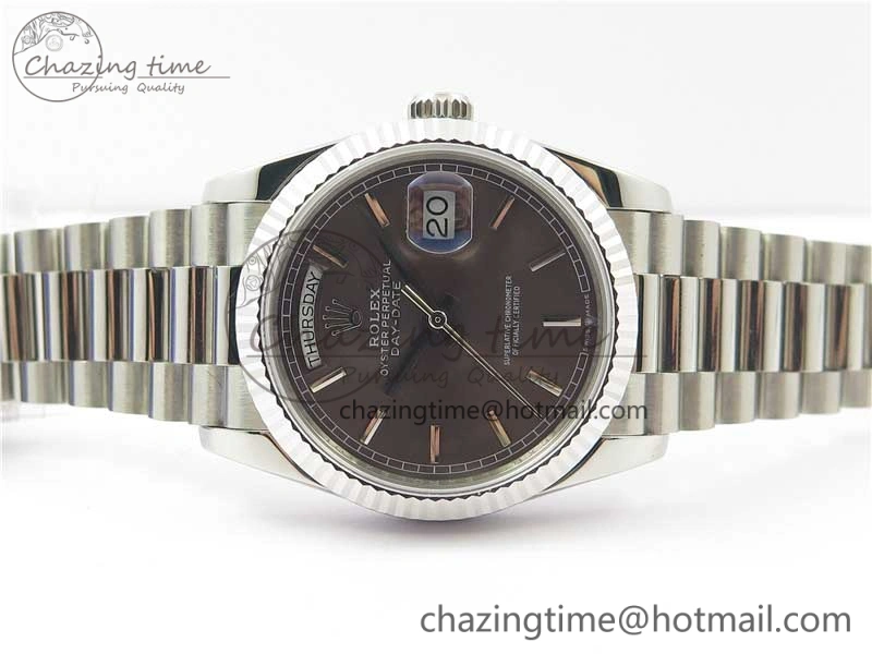 Lightweight Day-Date 36 SS 128239 Bp Maker Best Edition Brown Dial on President Bracelet 1839