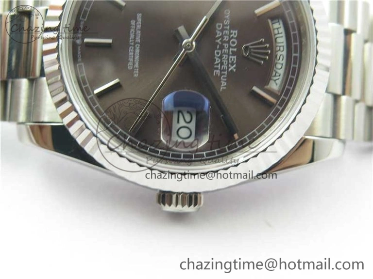 Lightweight Day-Date 36 SS 128239 Bp Maker Best Edition Brown Dial on President Bracelet 1839