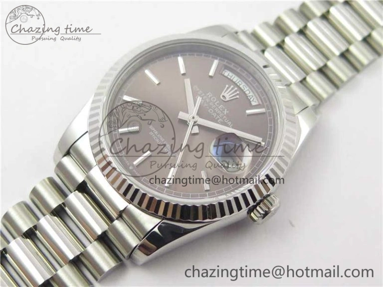 Lightweight Day-Date 36 SS 128239 Bp Maker Best Edition Brown Dial on President Bracelet 1839