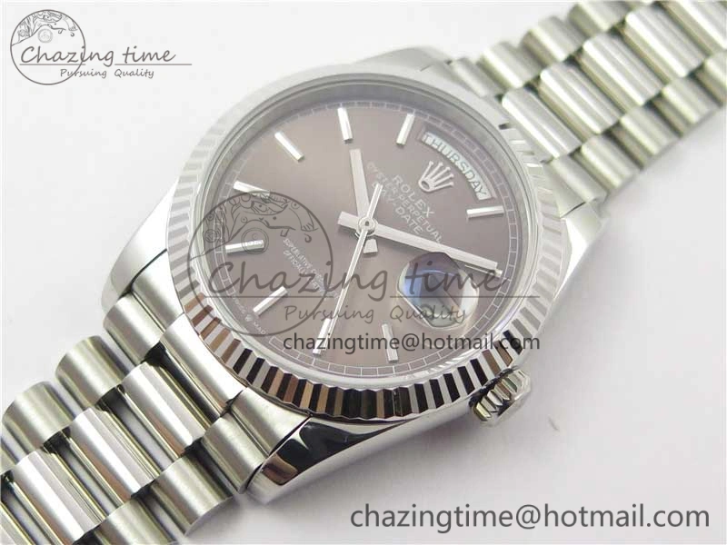 Lightweight Day-Date 36 SS 128239 Bp Maker Best Edition Brown Dial on President Bracelet 1839