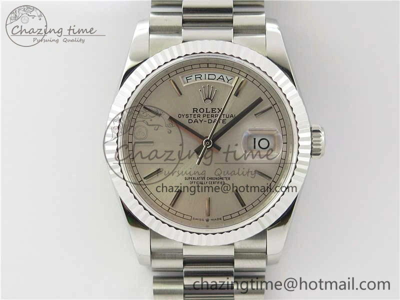 Day-Date 36 SS 128239 Bp Maker Best Edition Silver Dial on President Bracelet Colorful 10546