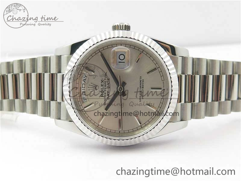 Day-Date 36 SS 128239 Bp Maker Best Edition Silver Dial on President Bracelet Colorful 10546